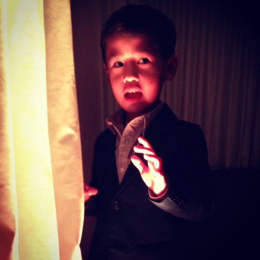 practicing for halloween